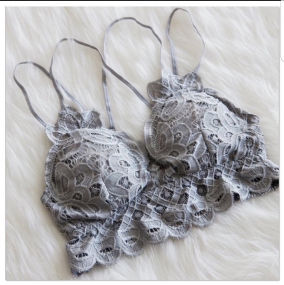 Grey crochet lace bralette - Picture 9 of 9